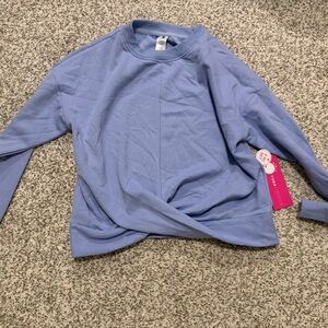 Girls Purple Crew Sweatshirt